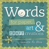 Words for paper art and crafts